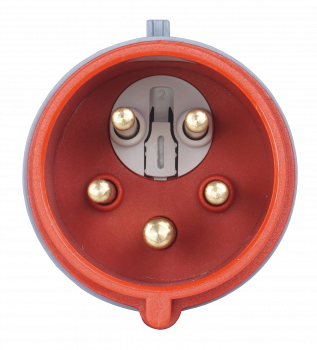 Preview: CEE Stecker 5x16A IP44 mit Phasenwender